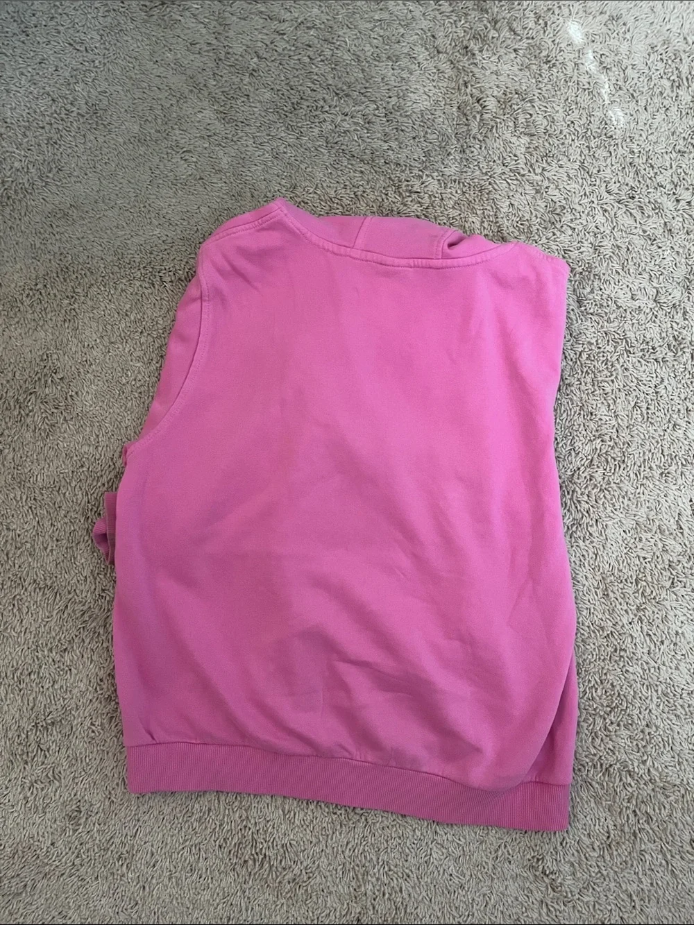 Nike Pink Fleece Hoodie with Black Swoosh Tag